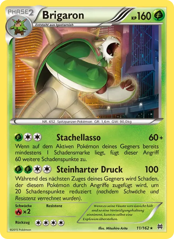 Brigaron — TURBOstart 11 German Pokémon card