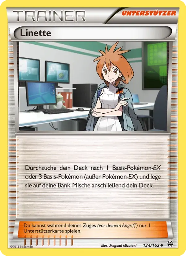 Linette — TURBOstart 134 German Pokémon card