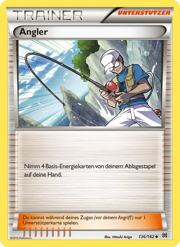 Angler — TURBOstart 136 German Pokémon card