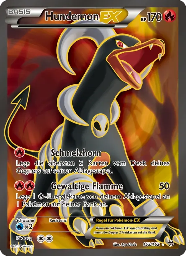 Hundemon EX — TURBOstart 153 German Pokémon card