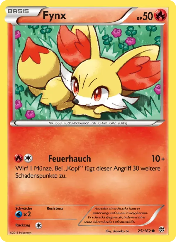 Fynx — TURBOstart 25 German Pokémon card