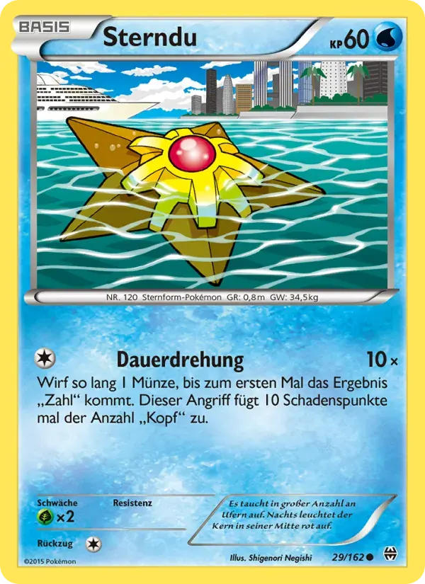Sterndu — TURBOstart 29 German Pokémon card