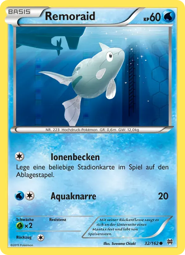 Remoraid — TURBOstart 32 German Pokémon card