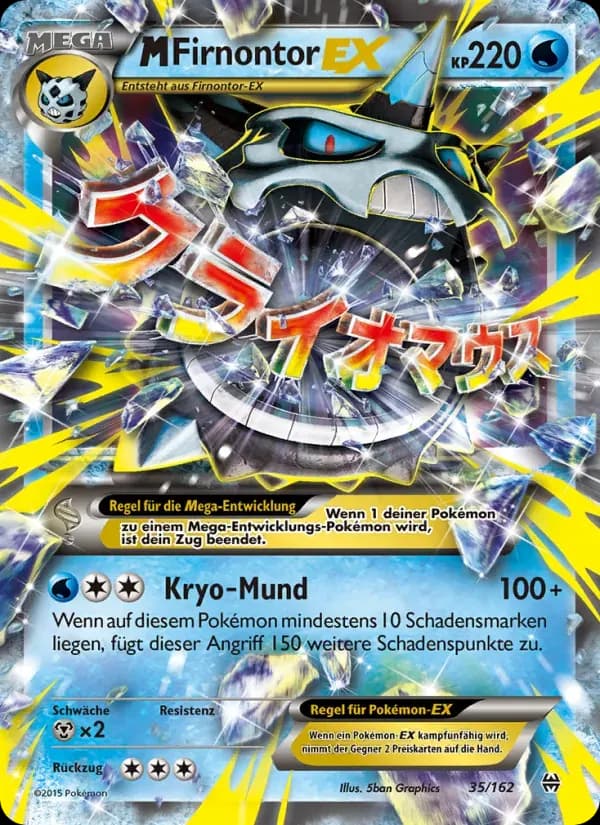 M-Firnontor EX — TURBOstart 35 German Pokémon card