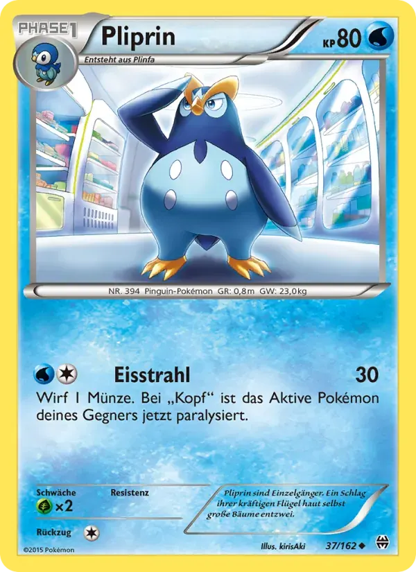 Pliprin — TURBOstart 37 German Pokémon card