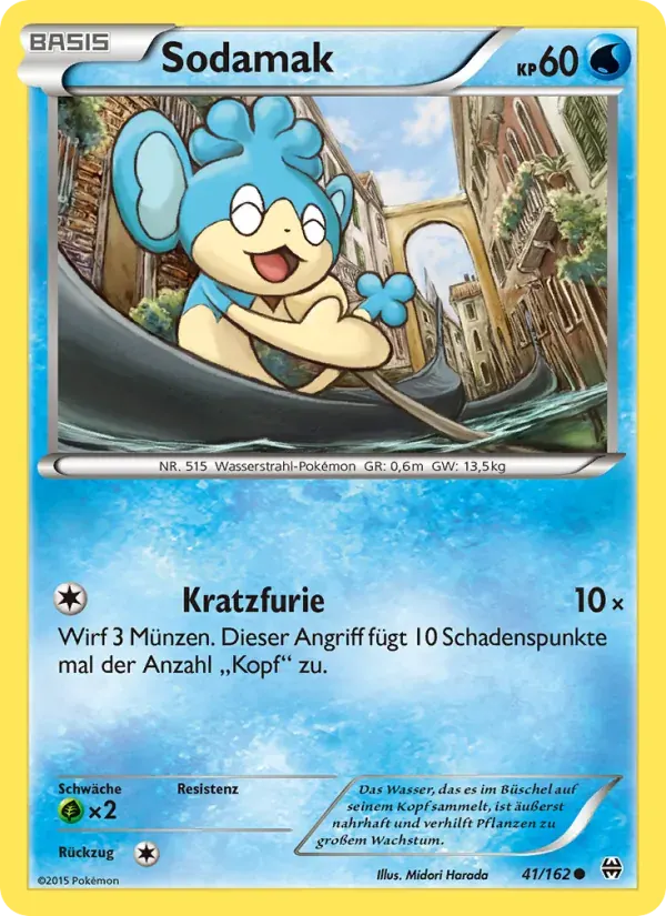 Sodamak — TURBOstart 41 German Pokémon card
