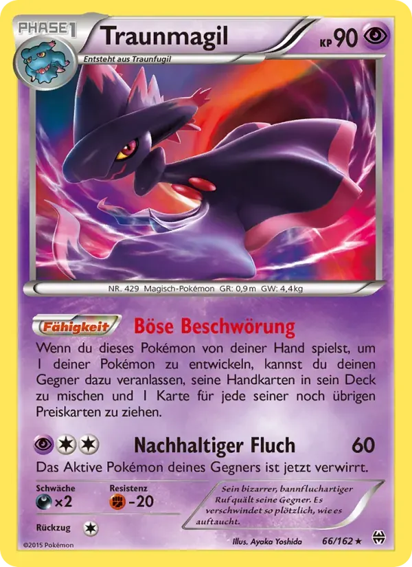 Traunmagil — TURBOstart 66 German Pokémon card