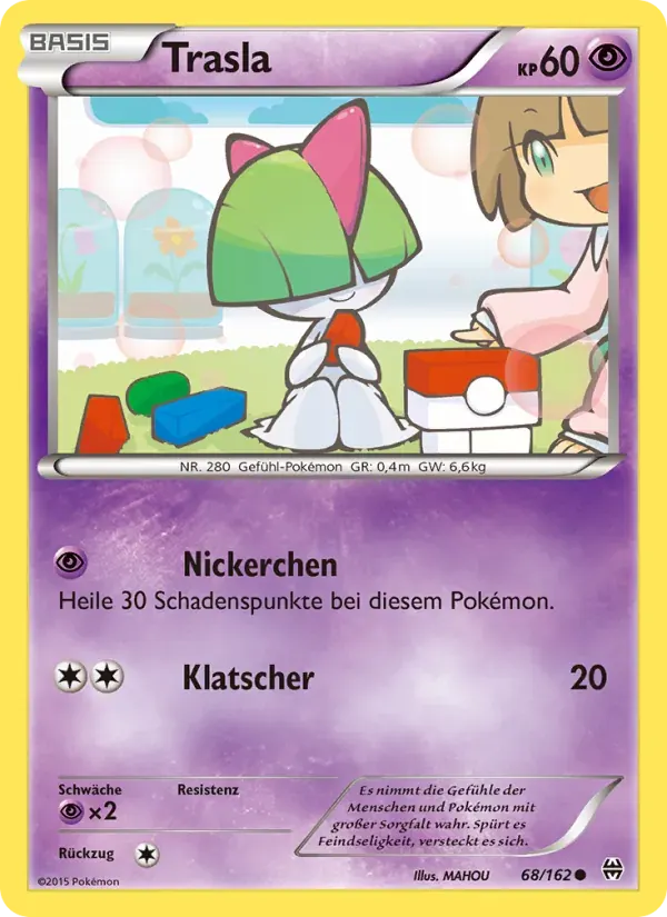 Trasla — TURBOstart 68 German Pokémon card