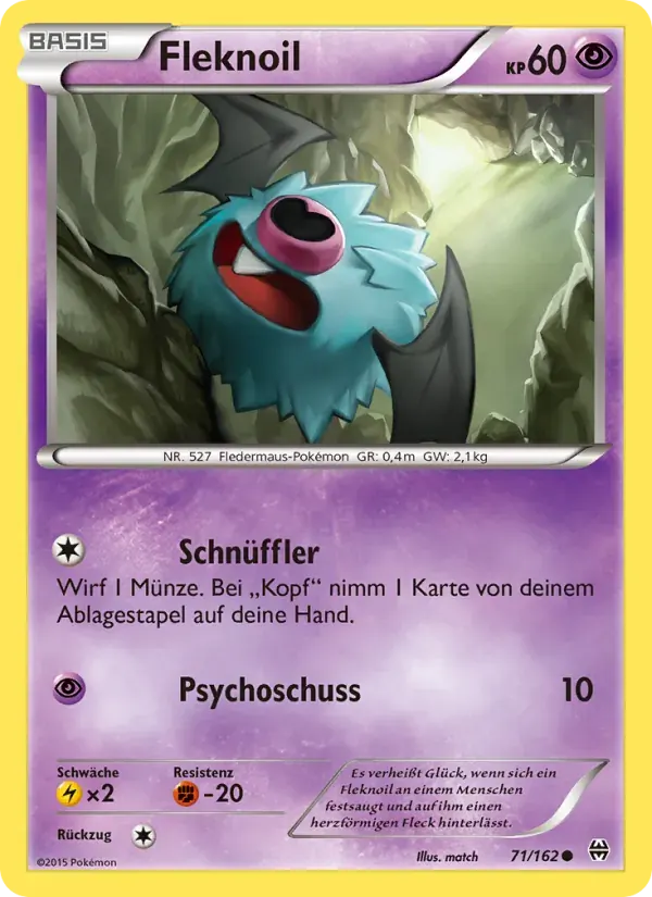Fleknoil — TURBOstart 71 German Pokémon card