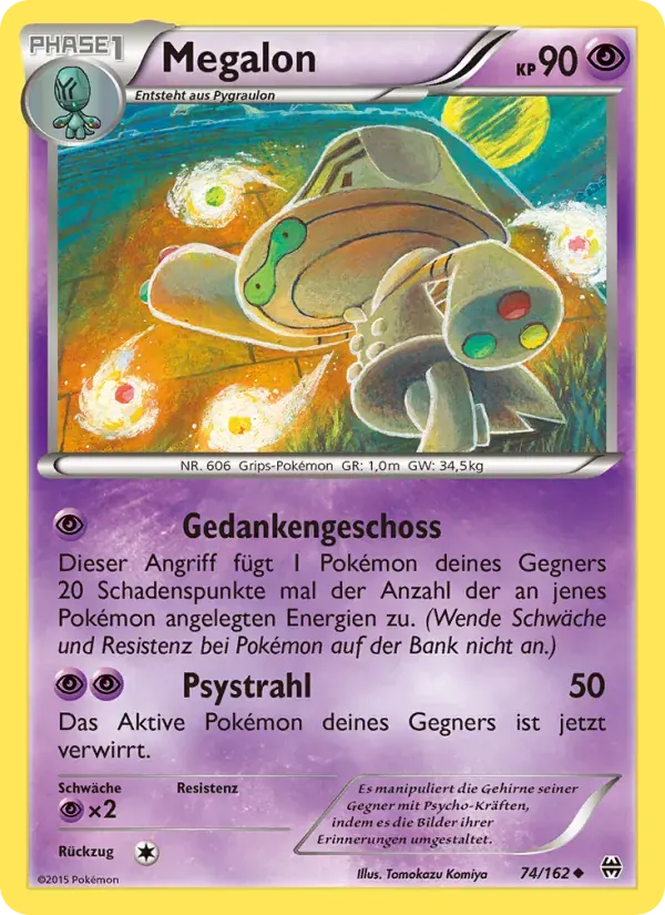 Megalon — TURBOstart 74 German Pokémon card