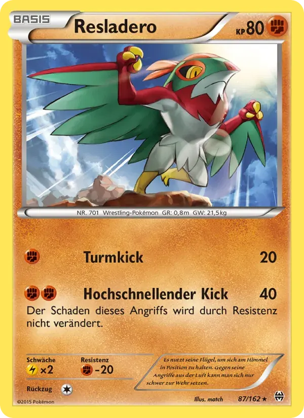 Resladero — TURBOstart 87 German Pokémon card