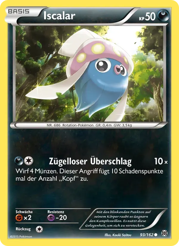 Iscalar — TURBOstart 93 German Pokémon card