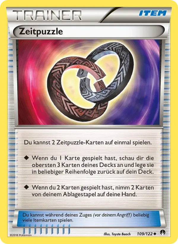 Zeitpuzzle — TURBOfieber 109 German Pokémon card