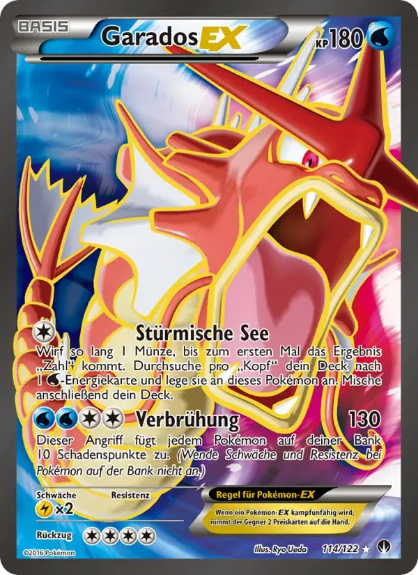 Garados EX — TURBOfieber 114 German Pokémon card