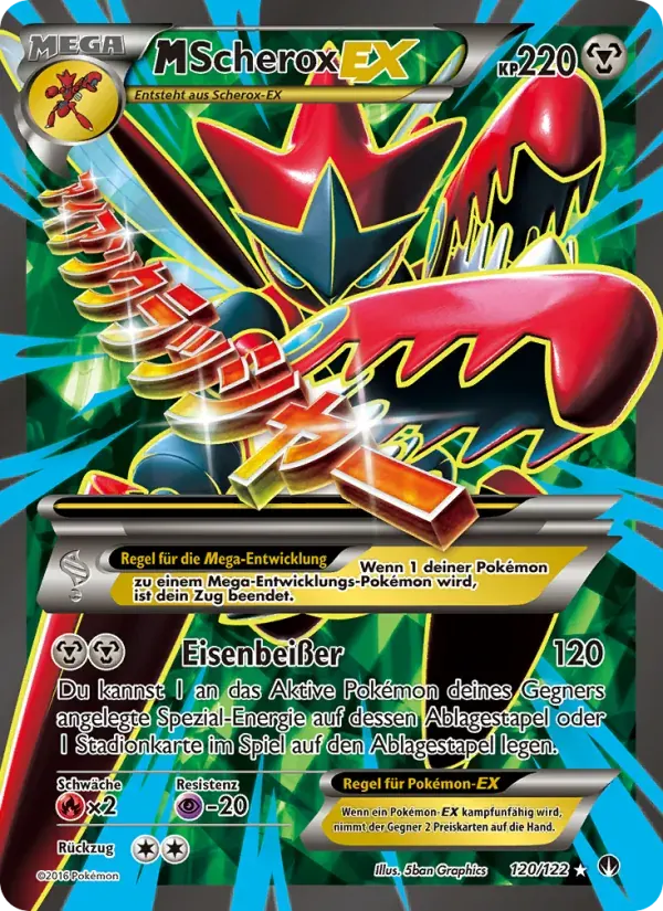 M-Scherox EX — TURBOfieber 120 German Pokémon card