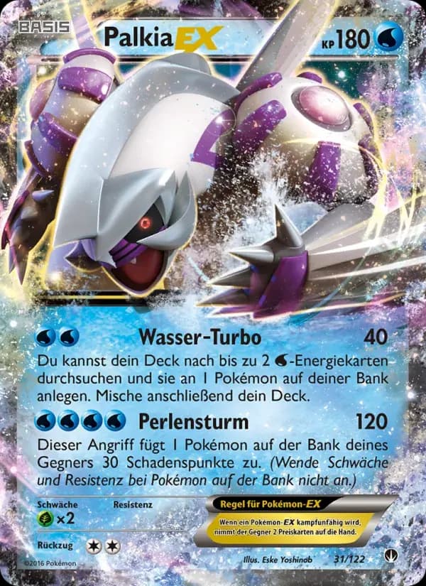 Palkia EX — TURBOfieber 31 German Pokémon card