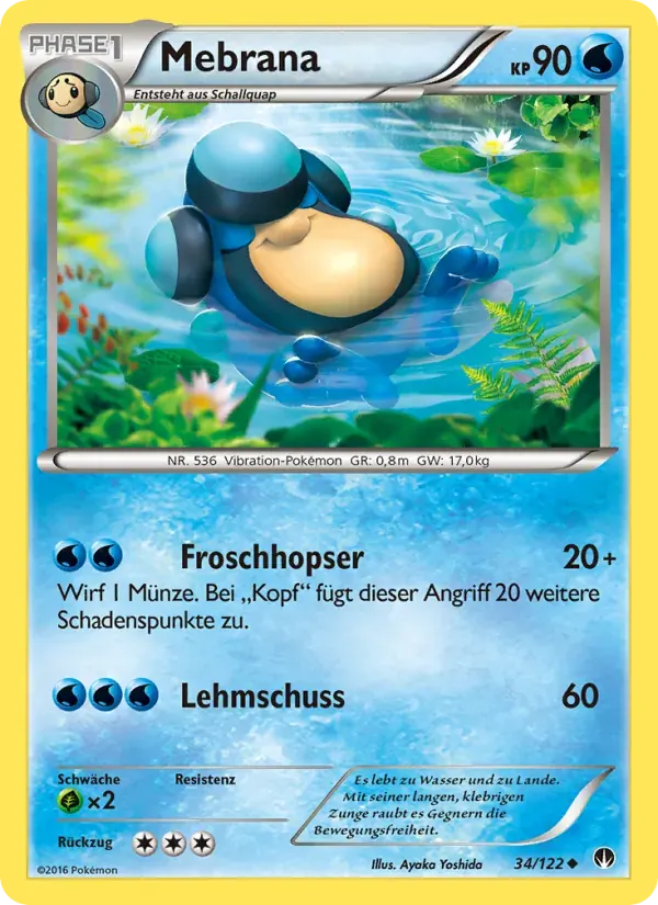 Mebrana — TURBOfieber 34 German Pokémon card