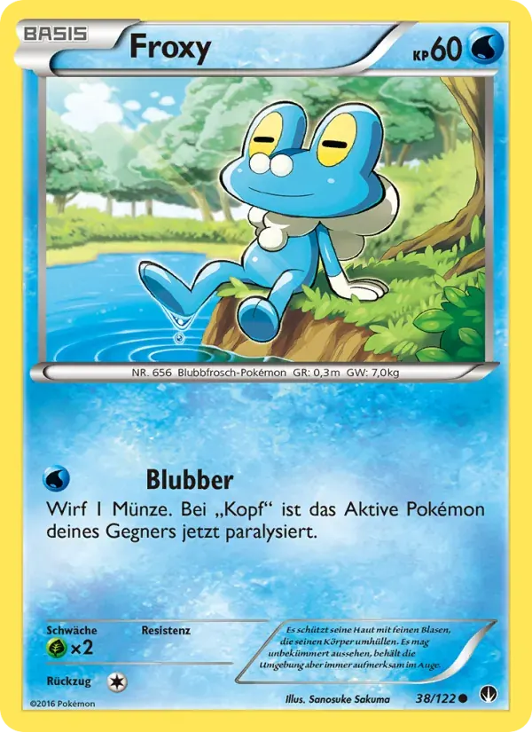 Froxy — TURBOfieber 38 German Pokémon card
