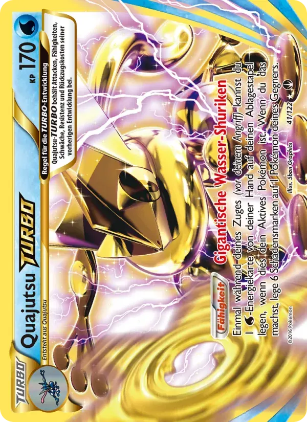 Quajutsu-TURBO — TURBOfieber 41 German Pokémon card