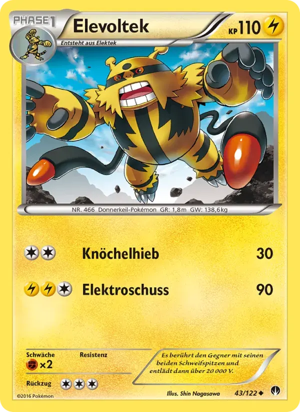 Elevoltek — TURBOfieber 43 German Pokémon card