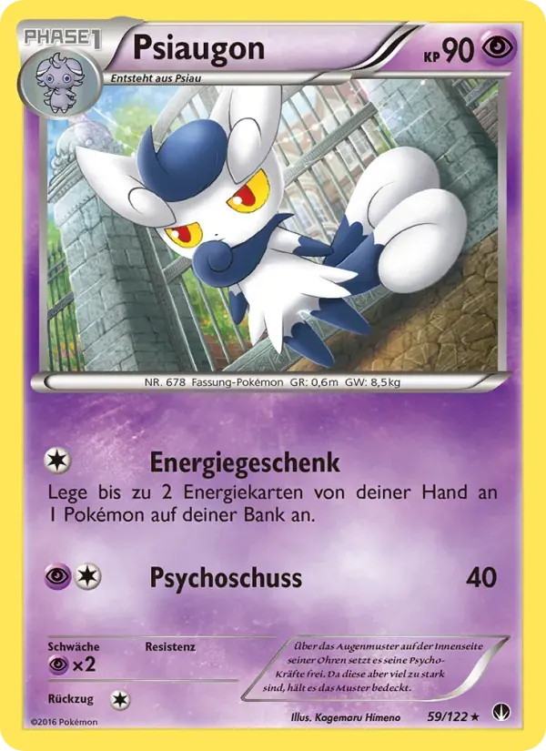 Psiaugon — TURBOfieber 59 German Pokémon card