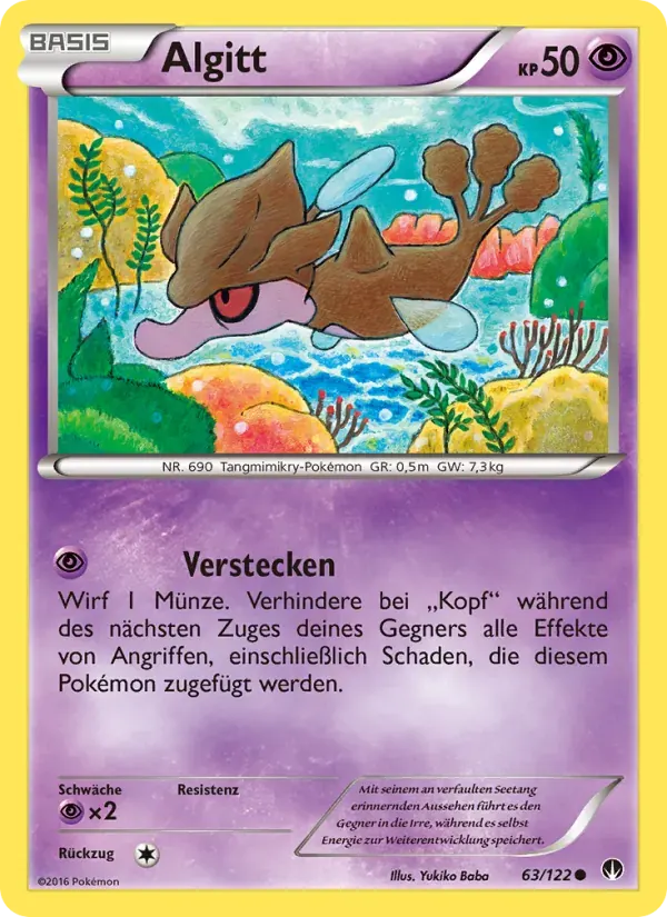 Algitt — TURBOfieber 63 German Pokémon card
