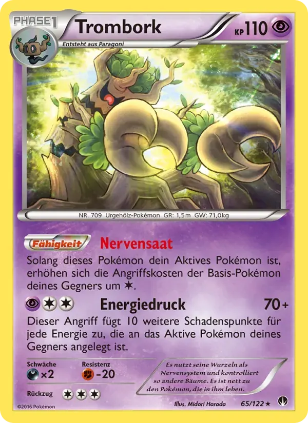 Trombork — TURBOfieber 65 German Pokémon card
