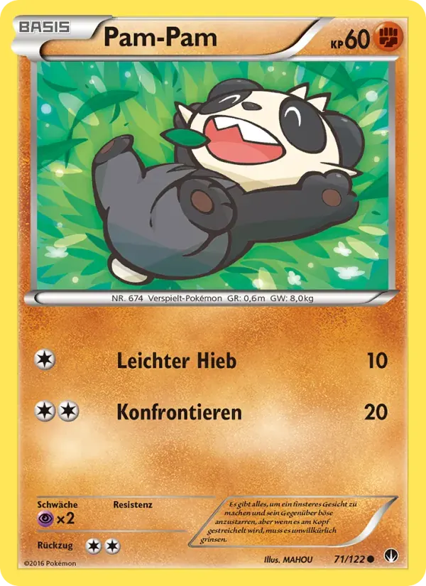 Pam-Pam — TURBOfieber 71 German Pokémon card