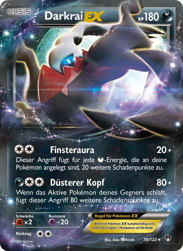 Darkrai EX — TURBOfieber 74 German Pokémon card