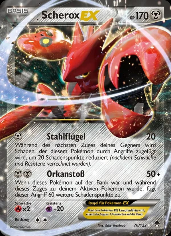 Scherox EX — TURBOfieber 76 German Pokémon card