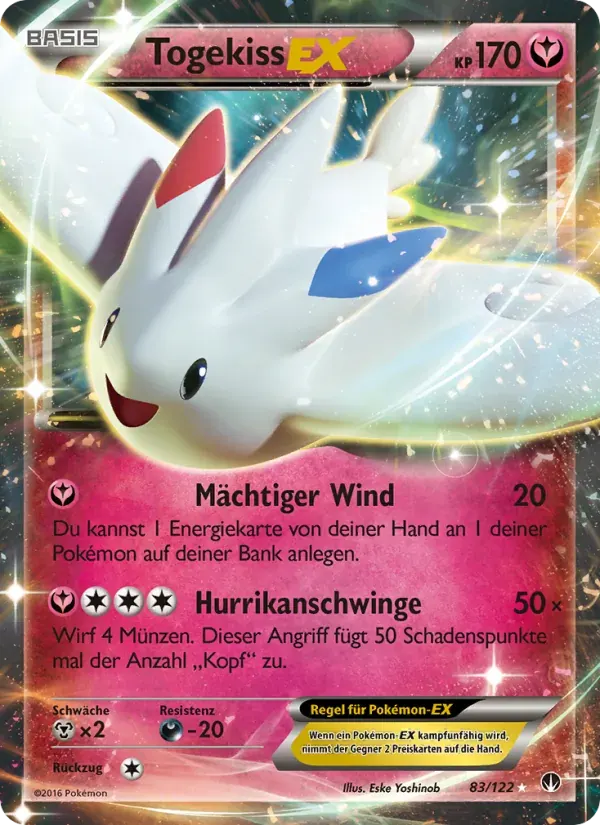 Togekiss EX — TURBOfieber 83 German Pokémon card