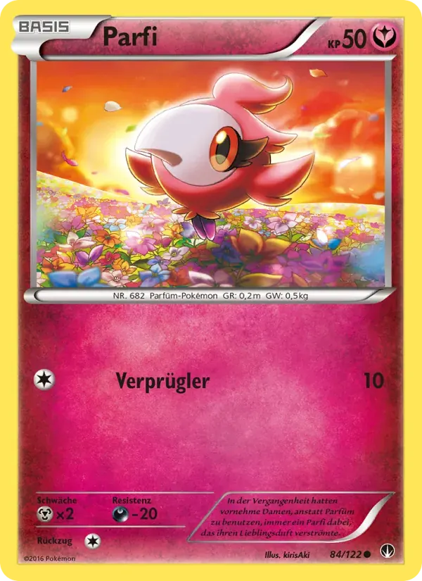 Parfi — TURBOfieber 84 German Pokémon card