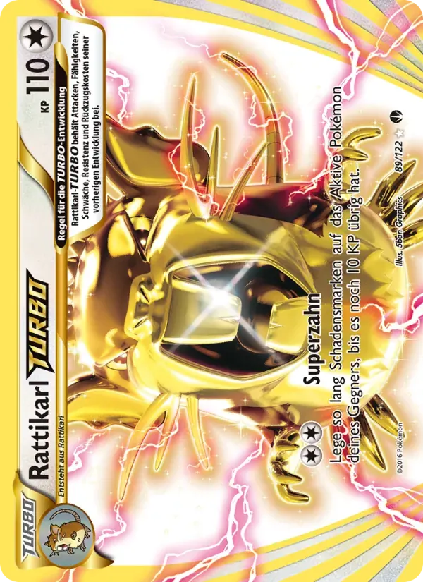 Rattikarl-TURBO — TURBOfieber 89 German Pokémon card