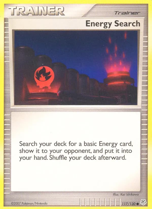 Energiesuche — Diamant & Perl 117 German Pokémon card