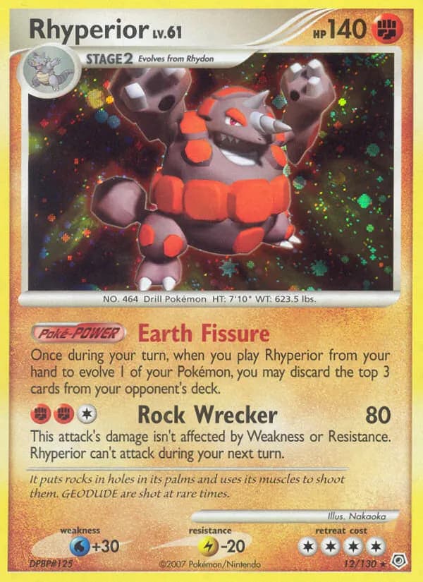 Rihornior — Diamant & Perl 12 German Pokémon card