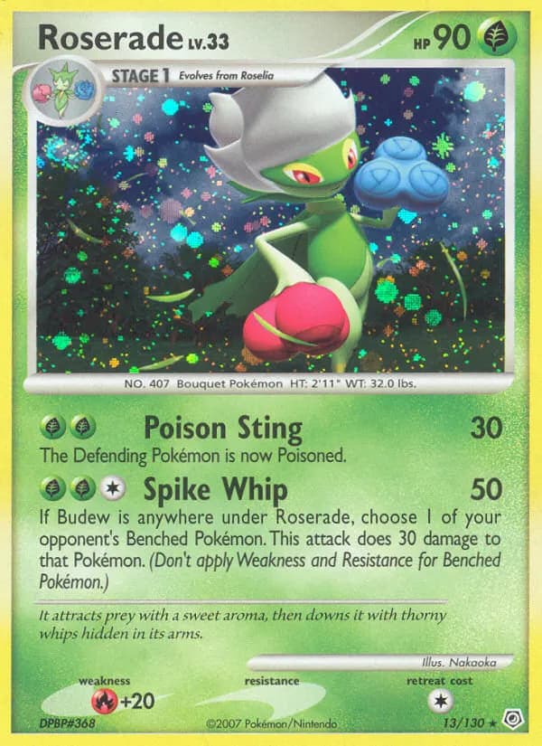 Roserade — Diamant & Perl 13 German Pokémon card