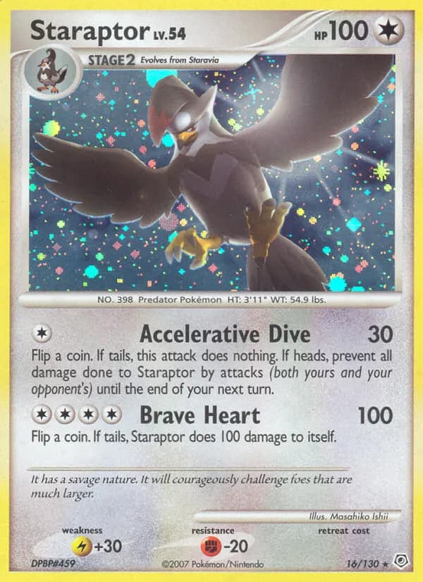 Staraptor — Diamond & Pearl 16 Pokémon card