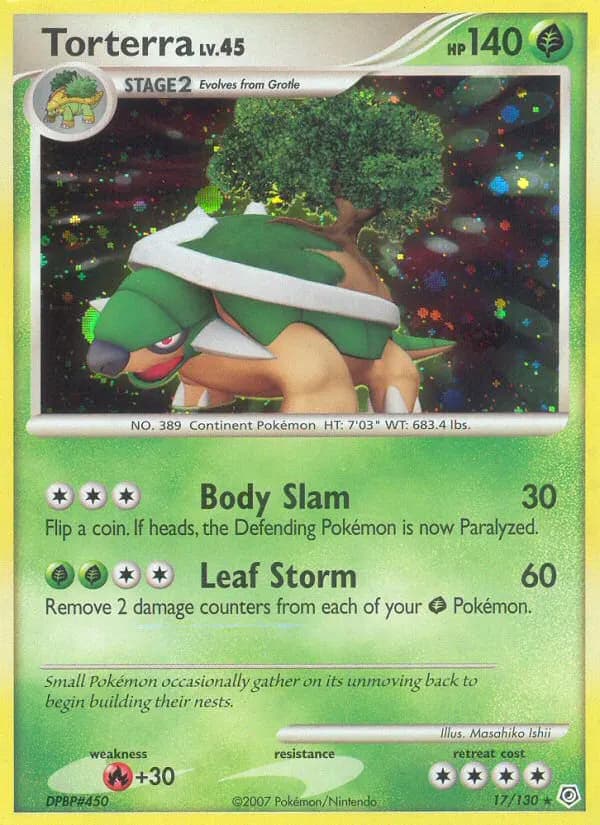 Torterra — Diamant & Perle 17 French Pokémon card