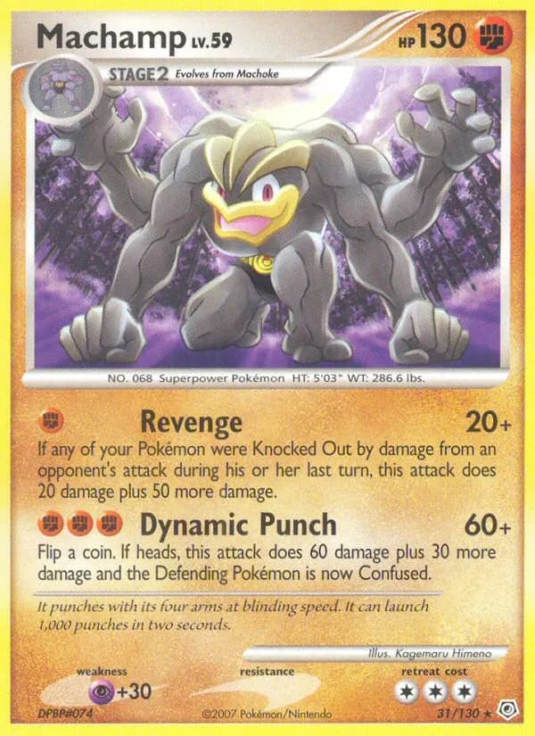 Machomei — Diamant & Perl 31 German Pokémon card