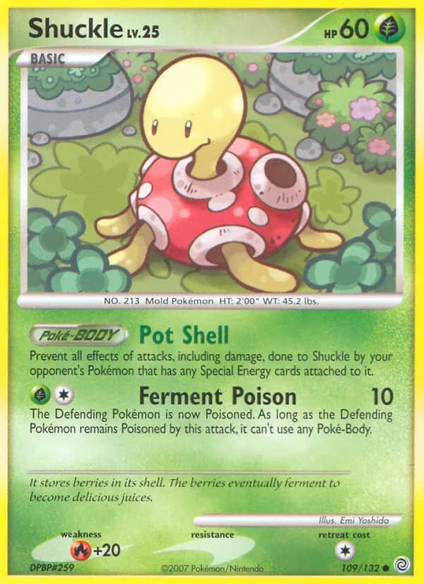 Shuckle — Secret Wonders 109 Pokémon card
