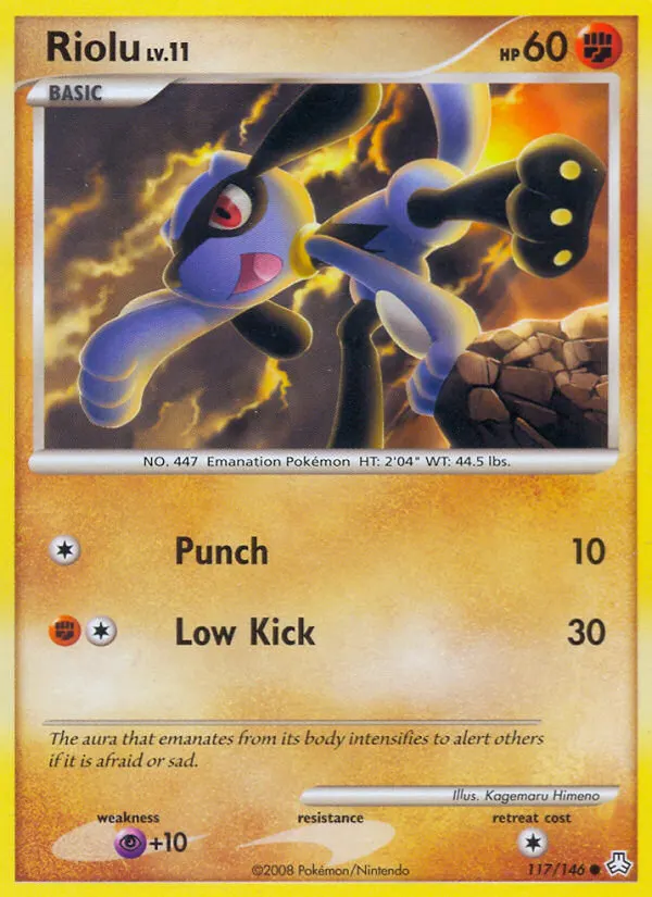 Riolu — Legends Awakened 117 Pokémon card