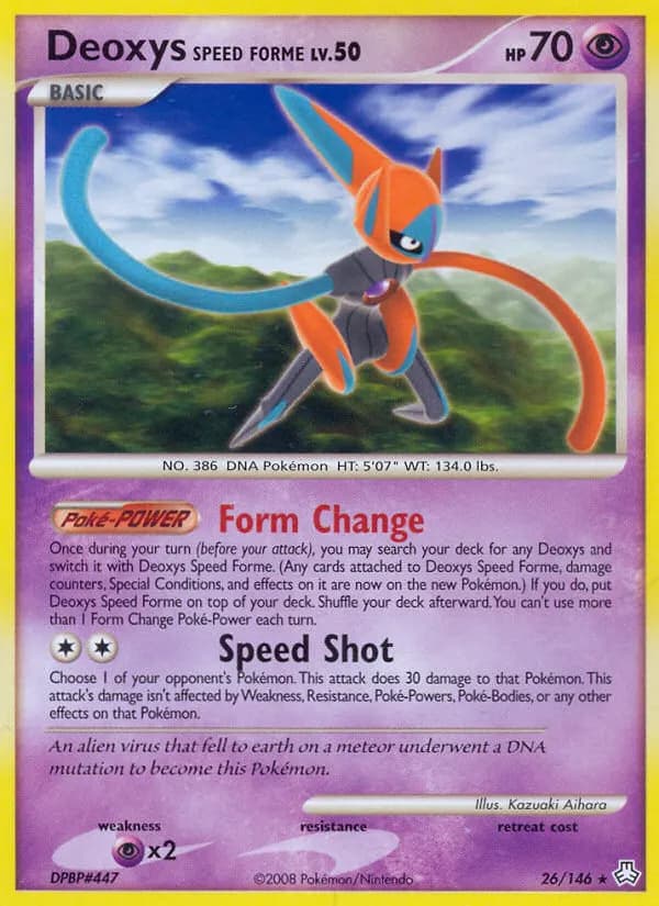 Deoxys Speed Forme — Legends Awakened 26 Pokémon card