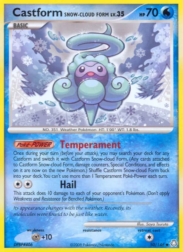 Castform Snow-Cloud Form — Legends Awakened 50 Pokémon card