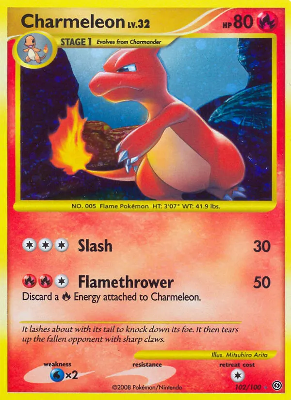 Charmeleon — Stormfront 102 Pokémon card