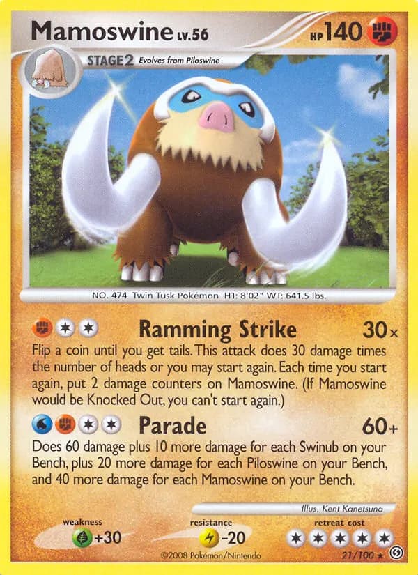 Mamutel — Sturmtief 21 German Pokémon card
