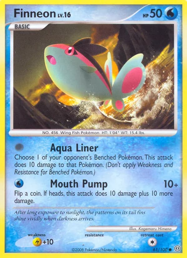 Finneon — Sturmtief 61 German Pokémon card