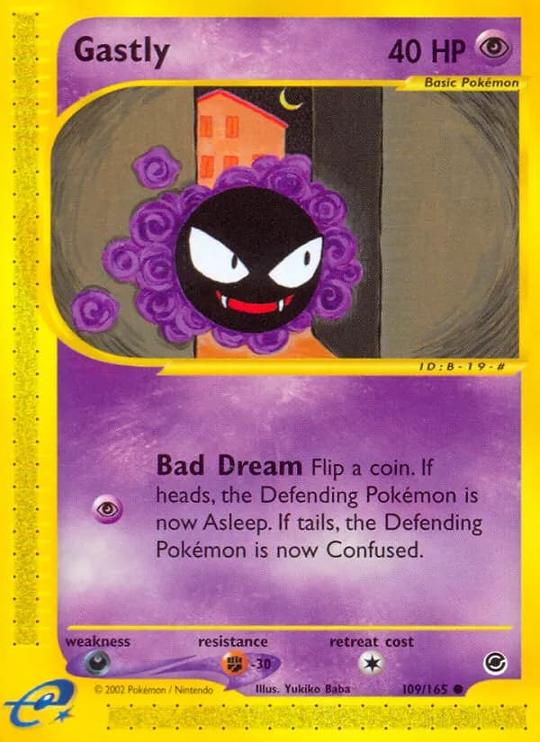 Gastly — Expedition Base Set 109 Pokémon card
