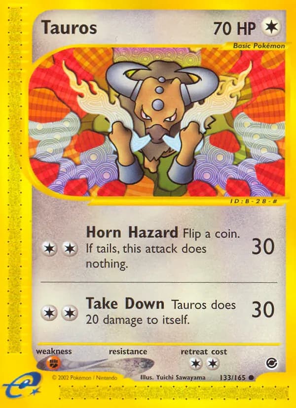 Tauros — Expedition 133 German Pokémon card