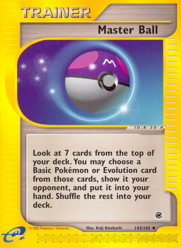 Master Ball — Expedition Base Set 143 Pokémon card