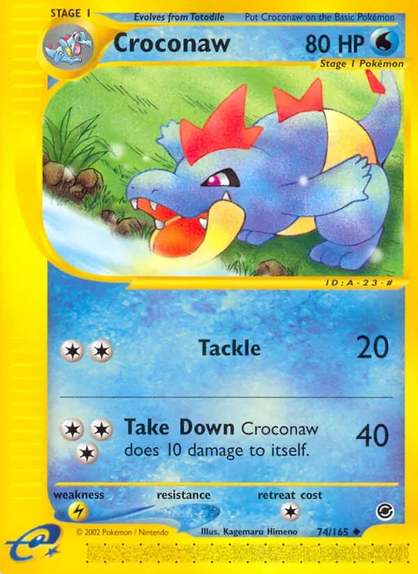 Croconaw — Expedition Base Set 74 Pokémon card